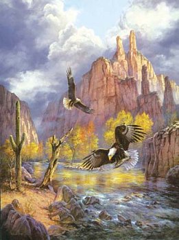 Eagle a magas hegyekben